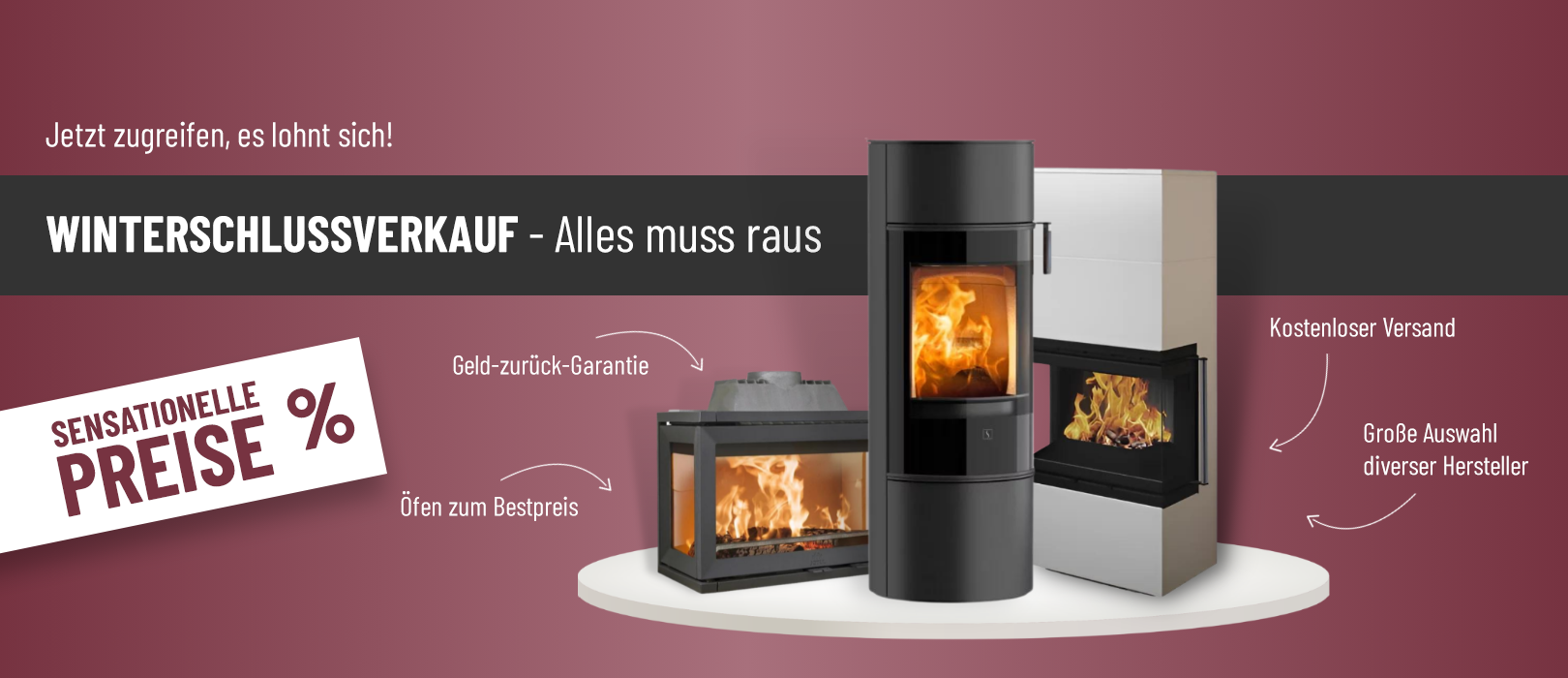 Winterschlussverkauf bei Feuer Fuchs