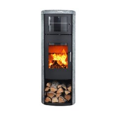 Kaminofen Gussofen Morsoe 8259 Speckstein mit Warmhaltefach - 7 kW