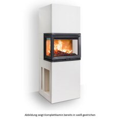 Kaminbausatz Jotul FS 520 FRL - 7 kW - schwarz lackiert (BP) - Glas vorne, rechts und links