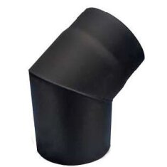 Rauchrohrbogen 45° Ø120 x 2 mm, Farbe schwarz