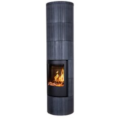 Kaminofen Jydepejsen Troja 46 - dunkler Sandstein - 7 kW