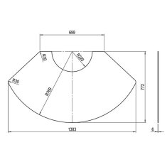 Olsberg Vorlegeplatte Glas, 6mm für Palena Compact, Plus, Powerbloc + Tenorio + Pelletöfen