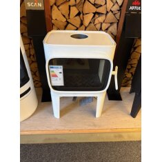 Kaminofen Gussofen Jotul F 305 LL (mit langen Beinen) - 7 KW - weiße Emaille (WHE) - AUSSTELLUNGSSTÜCK