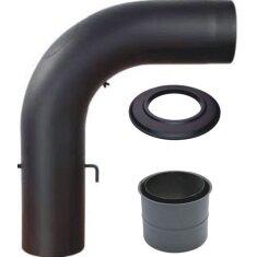 Anschluss- Set 1-Fullform Ø 150 x 2 mm, Farbe schwarz